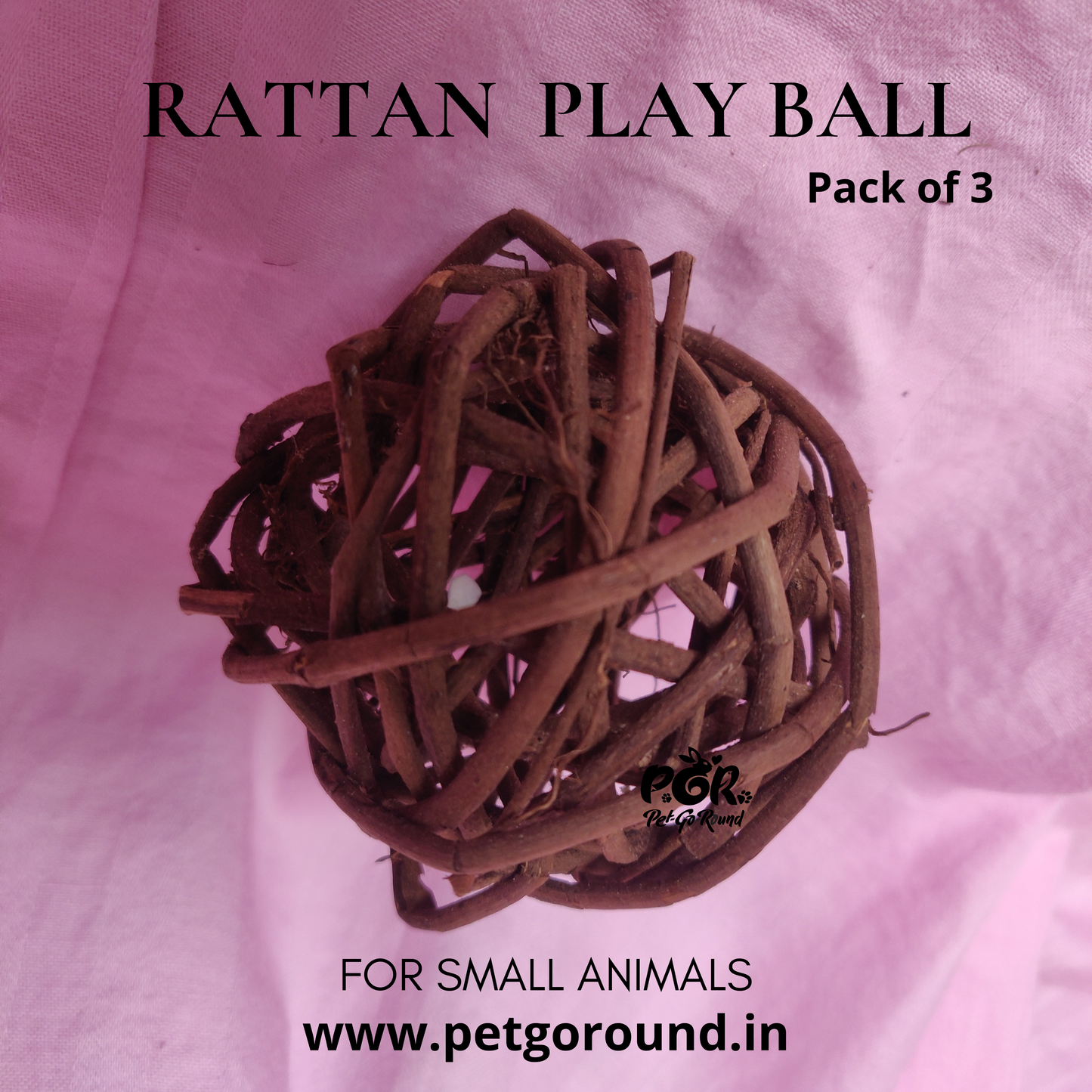 PGR Rattan Play Balls (Pack of 3)