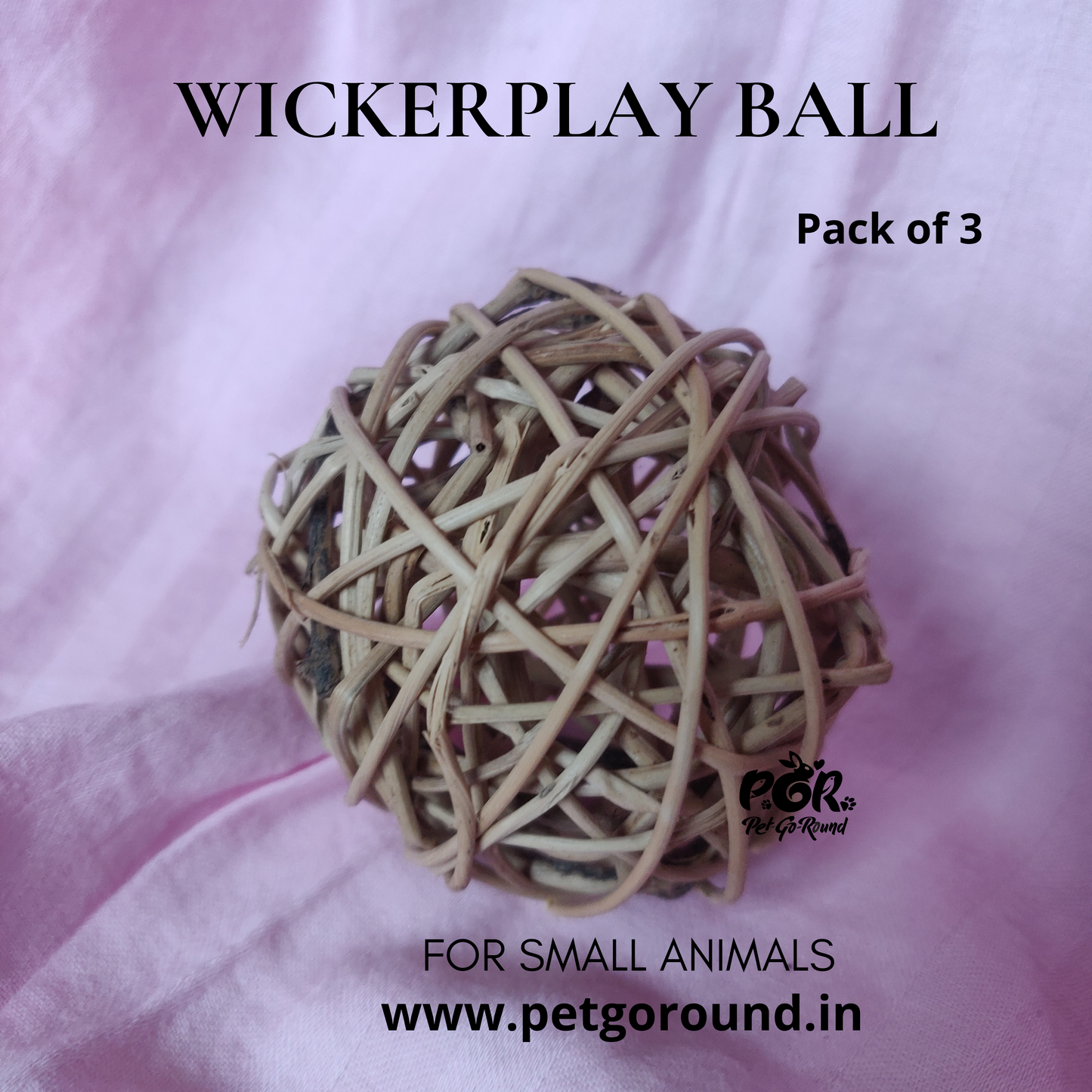 PGR Wicker Play Balls (Pack of 3)