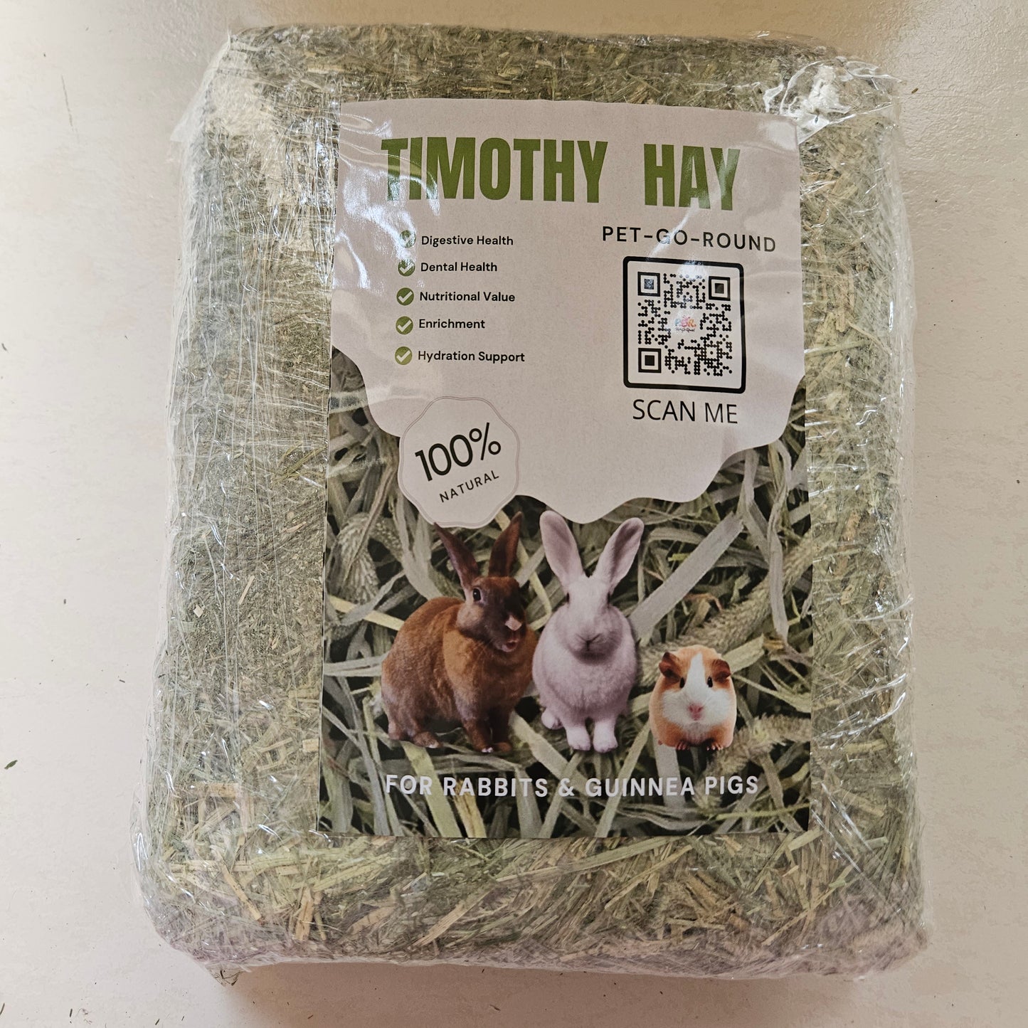 High Fibre Timothy Hay for Rabbits & Guinea Pigs-All age Groups
